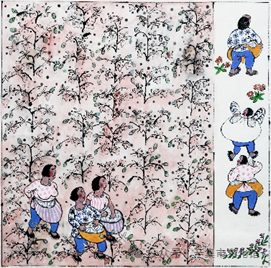 农民画作品赏析,感受辛集特色文化,领略非物质文化遗产之魅力(二)