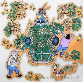 农民画作品赏析,感受辛集特色文化,领略非物质文化遗产之魅力(二)