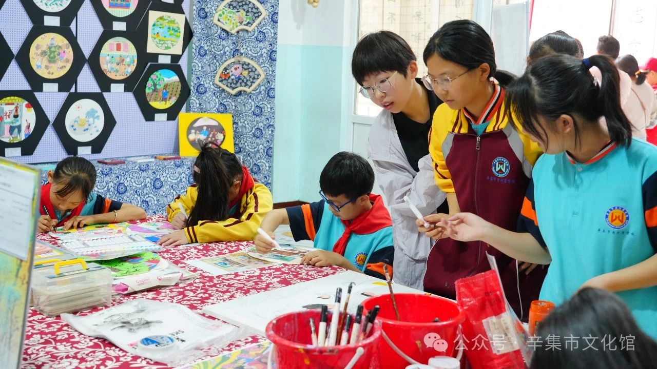 文化馆服务宣传周系列活动—辛集市2024年中小学生美术作品展+工作坊