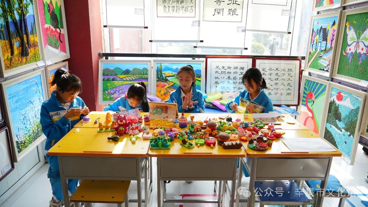 文化馆服务宣传周系列活动—辛集市2024年中小学生美术作品展+工作坊