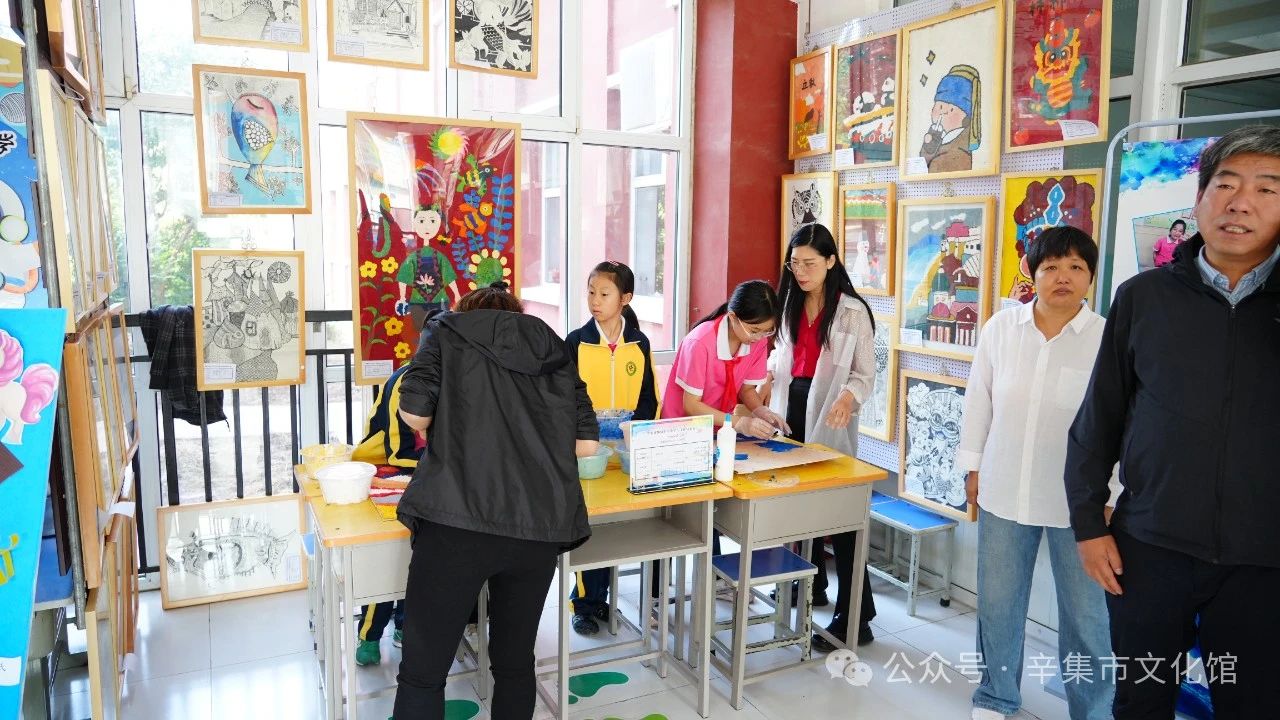 文化馆服务宣传周系列活动—辛集市2024年中小学生美术作品展+工作坊