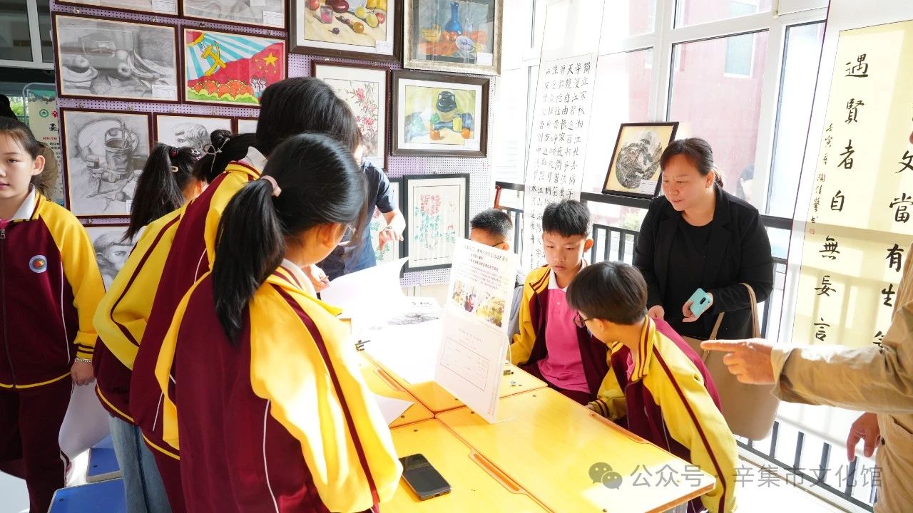 文化馆服务宣传周系列活动—辛集市2024年中小学生美术作品展+工作坊