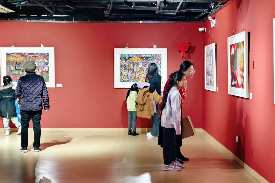 2025“元宵节”辛集农民画在天津市群众艺术馆展出