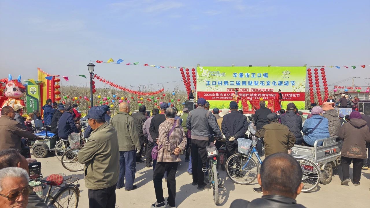 2025年4月3日，2025辛集市文化进基层惠民演出戏曲专场走进王口南湖梨花节